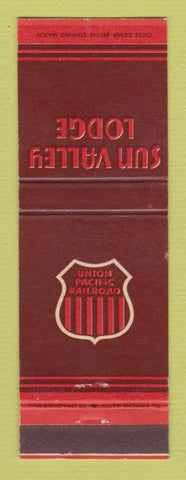 Matchbook Cover - Sun Valley Lodge ID Union Pacific Railroad