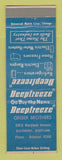 Matchbook Cover - Deepfreeze Appliances Greber Brothers Baltimore MD BOWED