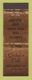 Matchbook Cover - Groben's Cafe Cleveland OH