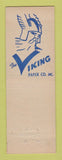 Matchbook Cover - Viking Paper Company New York City