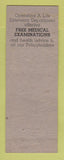Matchbook Cover - Louisiana Life Insurance New Orleans LA ADVANCE