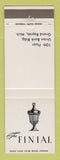 Matchbook Cover - The Finial Grand Rapids MI