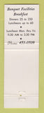 Matchbook Cover - The Finial Grand Rapids MI