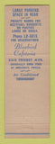 Matchbook Cover - Holzmark's Bluebird Cafeteria Kansas City MO