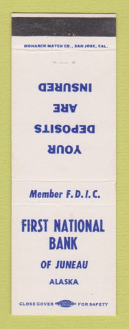 Matchbook Cover - First National Bank Juneau AK