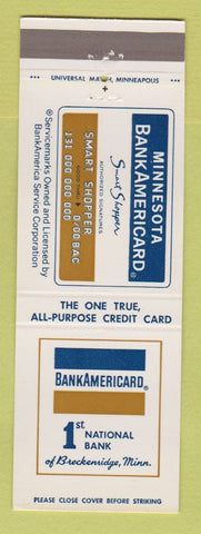 Matchbook Cover - Bank Americard 1st National Bank Breckenridge MN