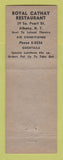 Matchbook Cover - Royal Cathay Chinese Restaurant Albany NY