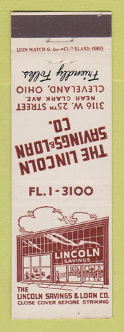 Matchbook Cover - Lincoln Savings and Loan Cleveland OH