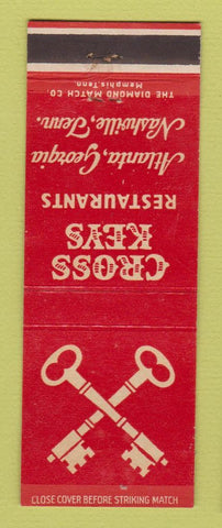 Matchbook Cover - Cross Keys Restaurant Nashville TN Atlanta GA