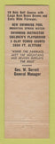 Matchbook Cover - The Hotel Motel Ingleside Staunton VA
