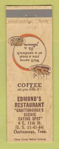 Matchbook Cover - Edmund's Restaurant Chattanooga TN