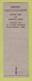 Matchbook Cover - Edmund's Restaurant Chattanooga TN