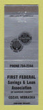 Matchbook Cover - First Federal Savings and Loan Cozad NE WEAR