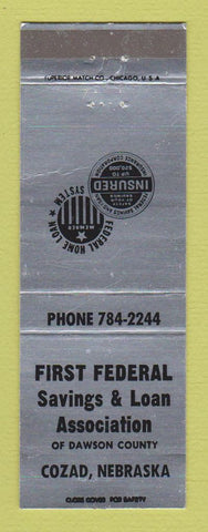 Matchbook Cover - First Federal Savings and Loan Cozad NE WEAR