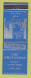 Matchbook Cover - The Graystone Hotel Elyria OH