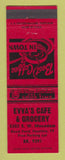 Matchbook Cover - Evva's Cafe Grocery Portland OR