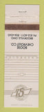 Matchbook Cover - Boose Chevrolet Brookville OH WORN