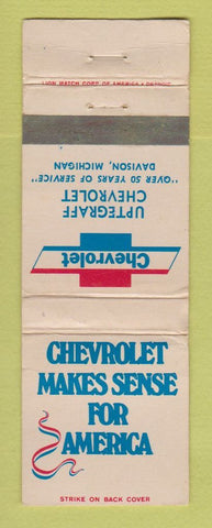 Matchbook Cover - Uptegraff Chevrolet Davison MI WORN