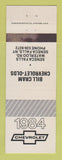 Matchbook Cover - 1984 Chevrolet Bill Cram Oldsmobile Seneca Falls NY WEAR