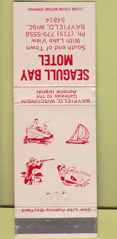 Matchbook Cover - Seagull Bay Motel Bayfield WI