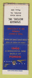 Matchbook Cover - 1960 Ford Spangler Milton PA BOBTAIL WORN