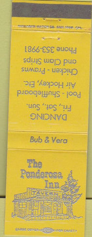 Matchbook Cover - The Ponderosa Inn Restaurant  and  Bar