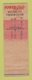 Matchbook Cover - 1952 Chevrolet Hammond New Concord OH WEAR