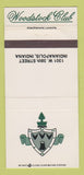 Matchbook Cover - Woodstock Club Indianapolis IN WEAR 30 Strike