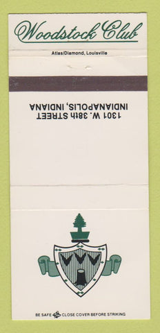 Matchbook Cover - Woodstock Club Indianapolis IN WEAR 30 Strike