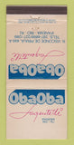 Matchbook Cover - Obaoba Fageutelli Rio Di Janeiro Brazil 30 Strike