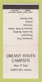 Matchbook Cover - Deany Haven Camping North Bay ON WEAR 30 Strike