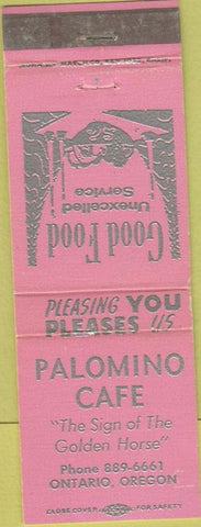 Matchbook Cover - Palomino Cafe Onbtario Oregon