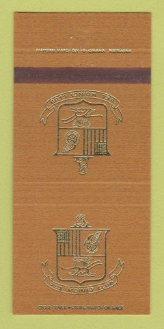 Matchbook Cover - Des Moines Club IA 30 Strike