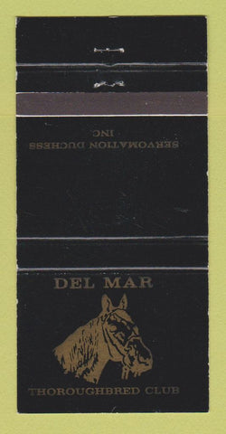 Matchbook Cover - Del Mar Thoroughbred Club Horse Racing WEAR 30 Strike