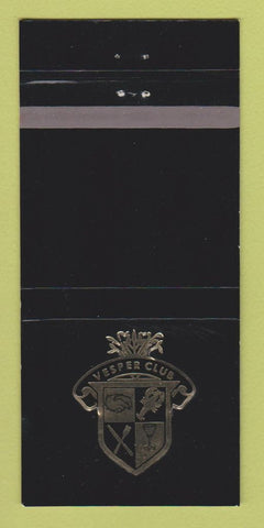 Matchbook Cover - Vesper Club Philadelphia PA 30 Strike