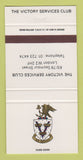 Matchbook Cover - Victory Services Club London UK England 30 Strike