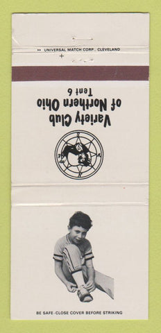 Matchbook Cover - Variety Club of Northern Ohio 30 Strike