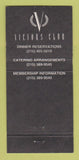 Matchbook Cover - Victors Club Core States Center 30 Strike