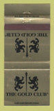 Matchbook Cover - The Gold Club Strip Club? WEAR 30 Strike