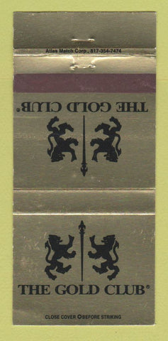 Matchbook Cover - The Gold Club Strip Club? WEAR 30 Strike