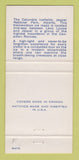 Matchbook Cover - Jasper National Park AB 30 Strike
