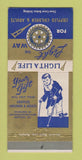 Matchbook Cover - Mayfield KY Rotary Club Crippled Children Help 30 Strike