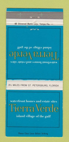 Matchbook Cover - Tierra Verde Estates FL 30 Strike