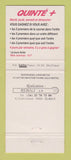 Matchbook Cover - PMU Horse Harness Racing? Paris France