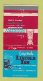 Matchbook Cover - George Mark's Lincoln Inn Chicago IL Rookery WEAR 30 Strike