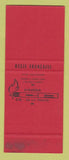 Matchbook Cover - Elio Shaussures Shoes Nice France SAMPLE