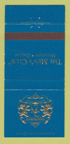 Matchbook Cover - Men's Club Houston Dallas TX 30 Strike