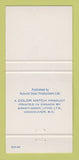 Matchbook Cover - Vancouver BC Canada Skyline 30 Strike