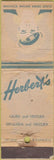 Matchbook Cover - Herbert's Las Angeles CA girlie POOR