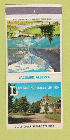 Matchbook Cover - Lacombe Nurseries Limited AB 30 Strike